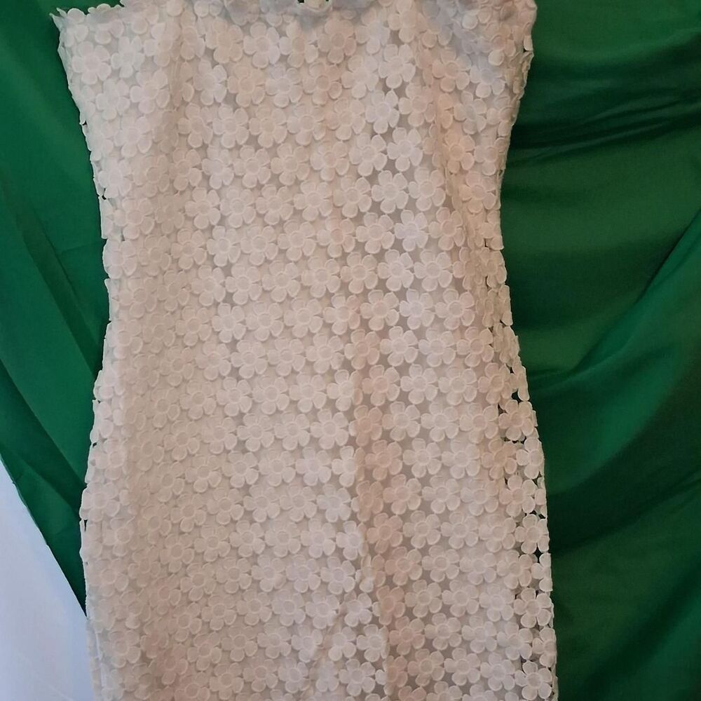 Unbranded Women's White and Cream Dress